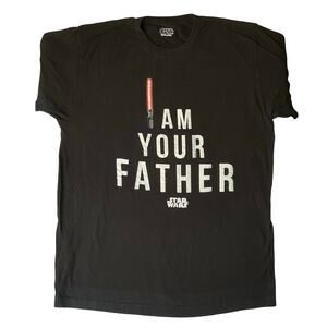 Star Wars Men T-shirt size M Black ShortSleeve I Am Your Father